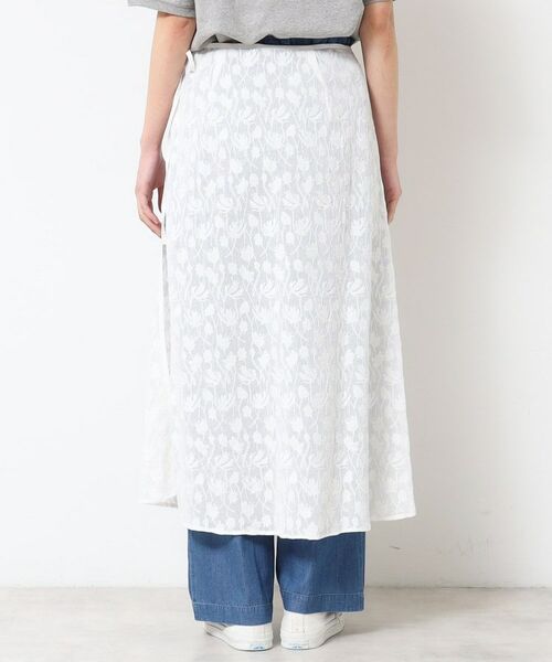 Dessin / デッサン ロング・マキシ丈スカート | 【洗える】刺繍柄インドレース巻きスカート | 詳細11