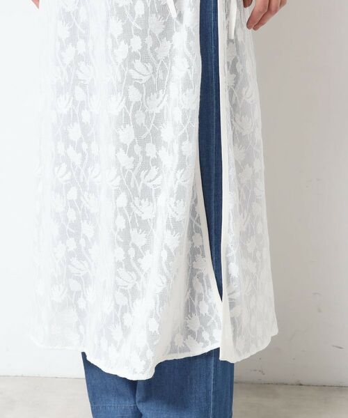 Dessin / デッサン ロング・マキシ丈スカート | 【洗える】刺繍柄インドレース巻きスカート | 詳細14