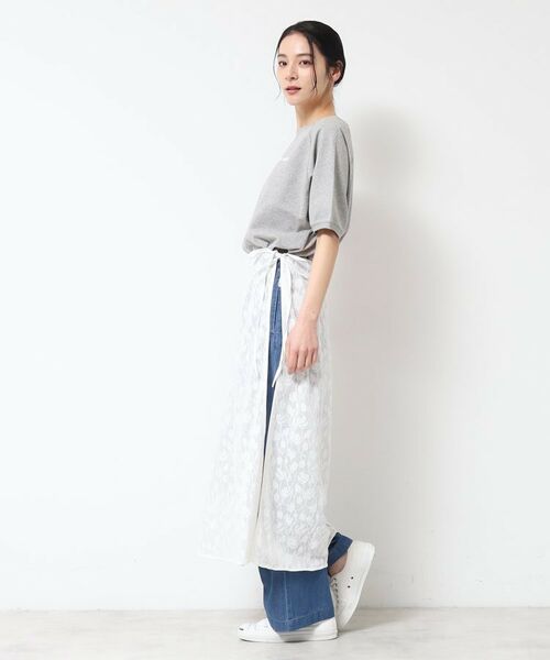 Dessin / デッサン ロング・マキシ丈スカート | 【洗える】刺繍柄インドレース巻きスカート | 詳細7