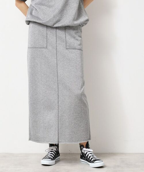 Dessin / デッサン ロング・マキシ丈スカート | 【セットアップ可能・洗える】ラメ入り裏毛タイトスカート(S~L) | 詳細5