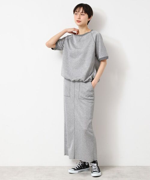 Dessin / デッサン ロング・マキシ丈スカート | 【セットアップ可能・洗える】ラメ入り裏毛タイトスカート(S~L) | 詳細6