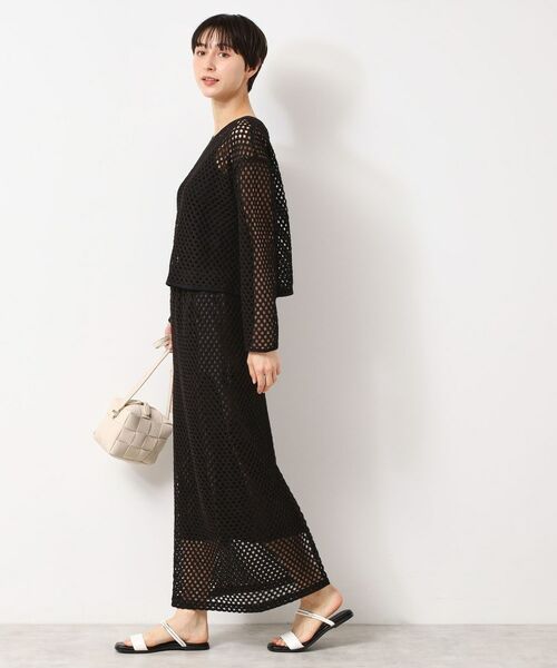 Dessin / デッサン ロング・マキシ丈スカート | 【セットアップ可能・洗える】メッシュレーススカート | 詳細3