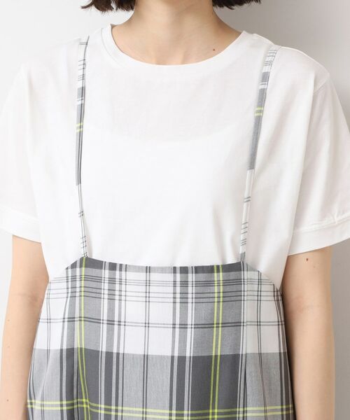 Dessin / デッサン ロング・マキシ丈スカート | 【洗える】肩紐付きチェックスカート | 詳細12