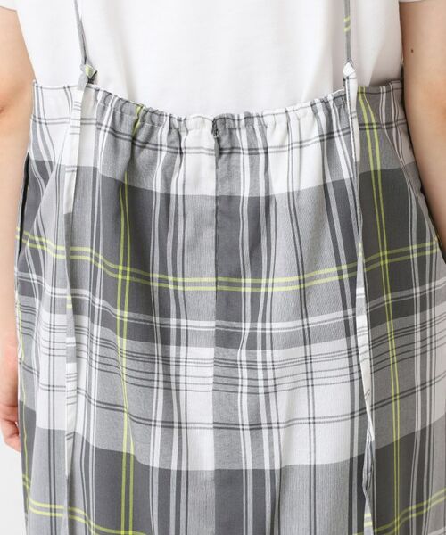Dessin / デッサン ロング・マキシ丈スカート | 【洗える】肩紐付きチェックスカート | 詳細13