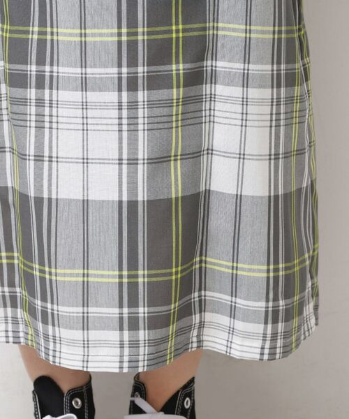 Dessin / デッサン ロング・マキシ丈スカート | 【洗える】肩紐付きチェックスカート | 詳細15