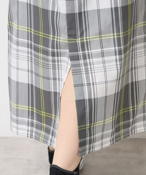 Dessin / デッサン ロング・マキシ丈スカート | 【洗える】肩紐付きチェックスカート | 詳細16