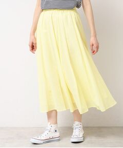 Dessin / デッサン ロング・マキシ丈スカート | 【ウエストゴム・洗える】コットンフレアースカート