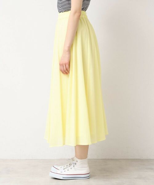 Dessin / デッサン ロング・マキシ丈スカート | 【ウエストゴム・洗える】コットンフレアースカート | 詳細14