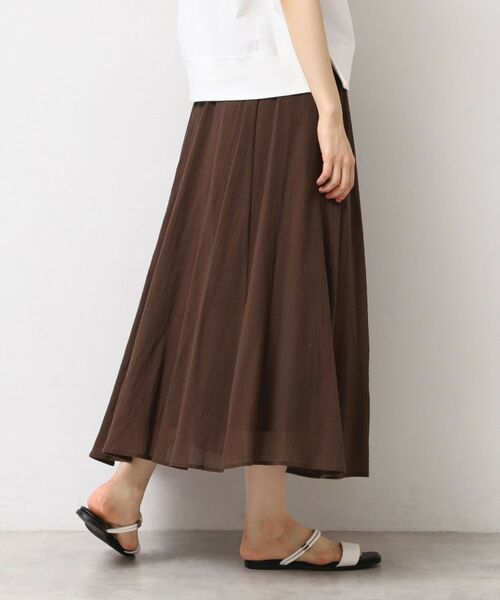 Dessin / デッサン ロング・マキシ丈スカート | 【ウエストゴム・洗える】コットンフレアースカート | 詳細6