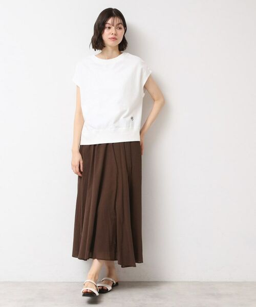 Dessin / デッサン ロング・マキシ丈スカート | 【ウエストゴム・洗える】コットンフレアースカート | 詳細7