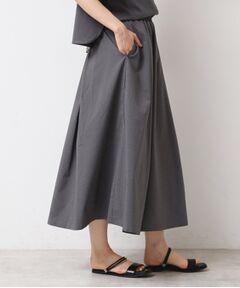 Dessin / デッサン ロング・マキシ丈スカート | 【撥水・セットアップ可能・ウエストゴム】フレアースカート