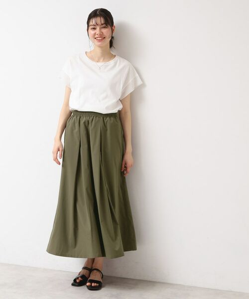 Dessin / デッサン ロング・マキシ丈スカート | 【撥水・セットアップ可能・ウエストゴム】フレアースカート | 詳細6