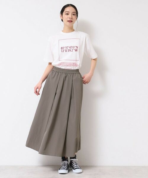 Dessin / デッサン ロング・マキシ丈スカート | 【ウエストゴム・洗える】ナイロンフレアスカート | 詳細10