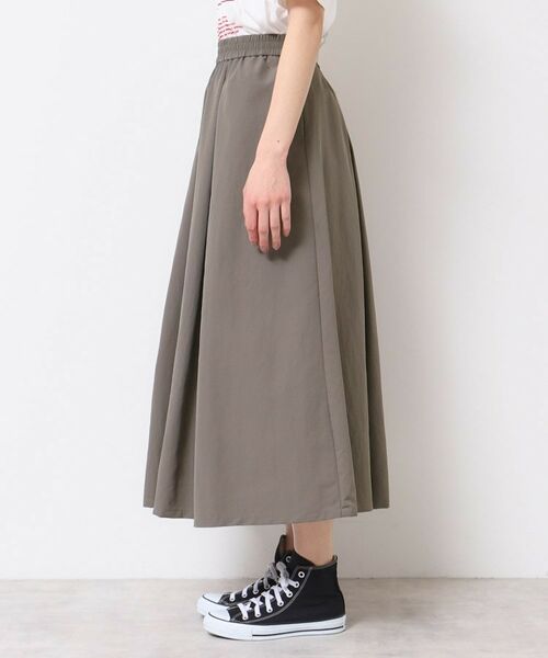Dessin / デッサン ロング・マキシ丈スカート | 【ウエストゴム・洗える】ナイロンフレアスカート | 詳細14