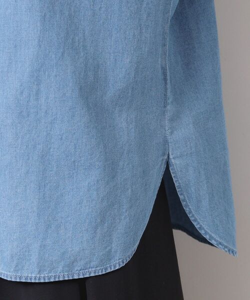 Dessin / デッサン シャツ・ブラウス | 【洗える】ギャザーフリル綿麻デニムブラウス | 詳細18
