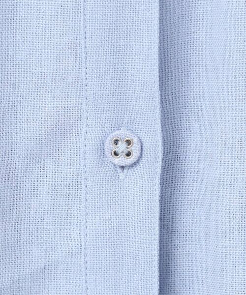 Dessin / デッサン シャツ・ブラウス | 【洗える】シャツカラーフレンチスリーブブラウス(XS~L) | 詳細12