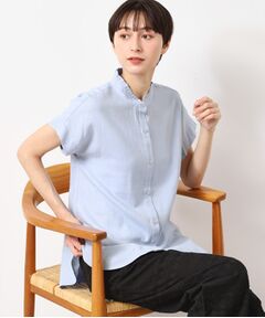 Dessin / デッサン シャツ・ブラウス | 【洗える】フリルネックシャツ（XS～L）