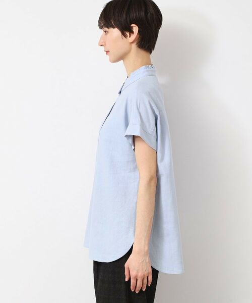 Dessin / デッサン シャツ・ブラウス | 【洗える】フリルネックシャツ(XS~L) | 詳細14