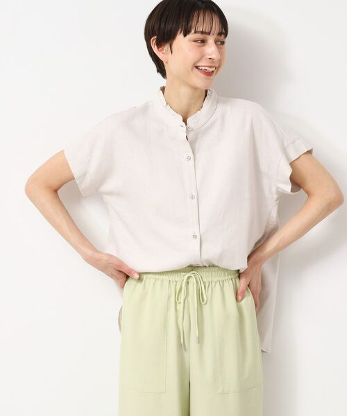 Dessin / デッサン シャツ・ブラウス | 【洗える】フリルネックシャツ(XS~L) | 詳細5