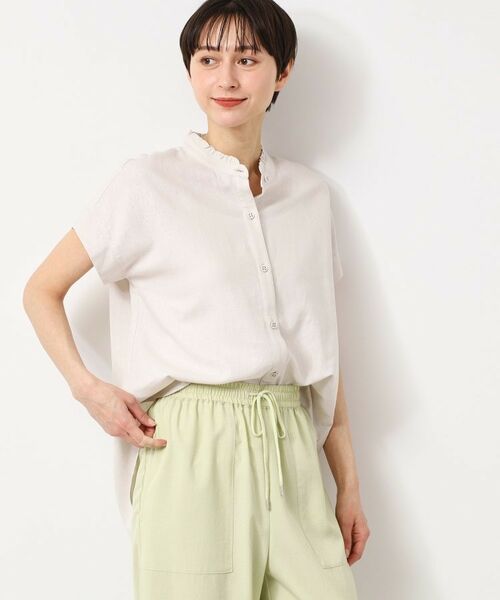 Dessin / デッサン シャツ・ブラウス | 【洗える】フリルネックシャツ(XS~L) | 詳細6