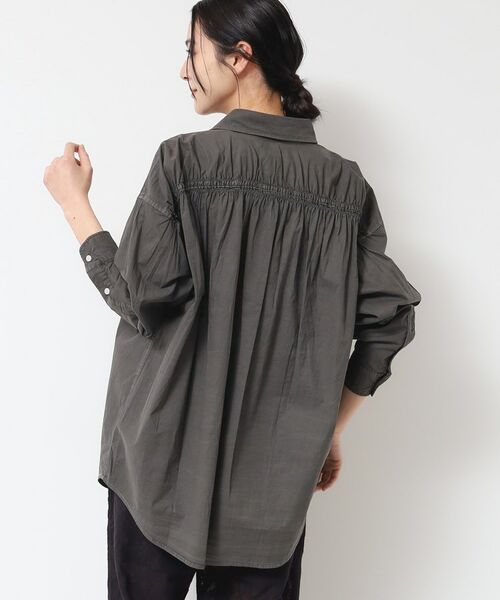 Dessin / デッサン シャツ・ブラウス | 【洗える】ピグメント染バックギャザーシャツ | 詳細2