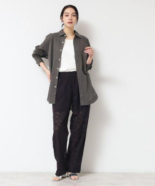 Dessin / デッサン シャツ・ブラウス | 【洗える】ピグメント染バックギャザーシャツ | 詳細3