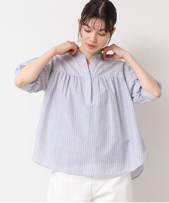 Dessin / デッサン シャツ・ブラウス | 【洗える・4サイズ展開】フロントスリット五分袖ブラウス（XS～L）