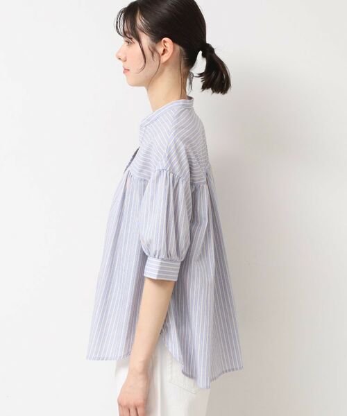 Dessin / デッサン シャツ・ブラウス | 【洗える・4サイズ展開】フロントスリット五分袖ブラウス（XS～L） | 詳細17