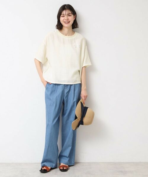 Dessin / デッサン シャツ・ブラウス | 【洗える・4サイズ展開】ロゴ入りブラウス(XS~L) | 詳細11