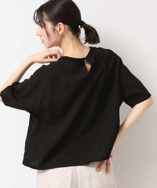 Dessin / デッサン シャツ・ブラウス | 【洗える・4サイズ展開】ロゴ入りブラウス(XS~L) | 詳細2