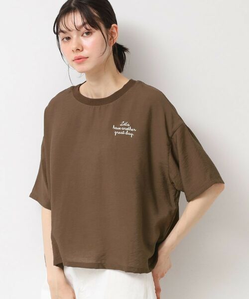 Dessin / デッサン シャツ・ブラウス | 【洗える・4サイズ展開】ロゴ入りブラウス(XS~L) | 詳細5