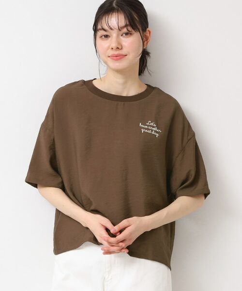 Dessin / デッサン シャツ・ブラウス | 【洗える・4サイズ展開】ロゴ入りブラウス(XS~L) | 詳細6