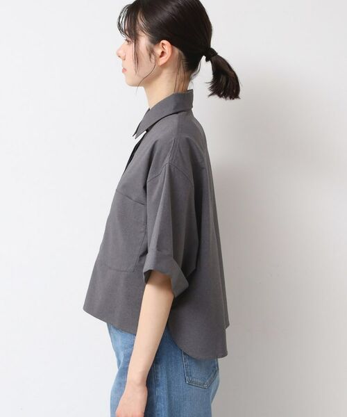 Dessin / デッサン シャツ・ブラウス | 【撥水・セットアップ可能・洗える】ナイロンクロップド丈シャツ | 詳細14