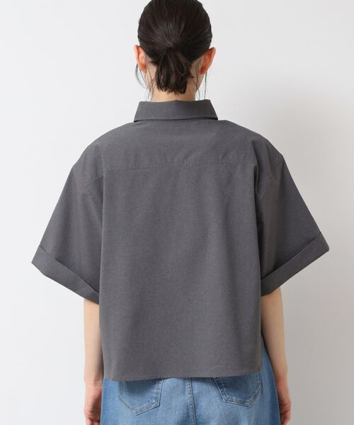 Dessin / デッサン シャツ・ブラウス | 【撥水・セットアップ可能・洗える】ナイロンクロップド丈シャツ | 詳細15