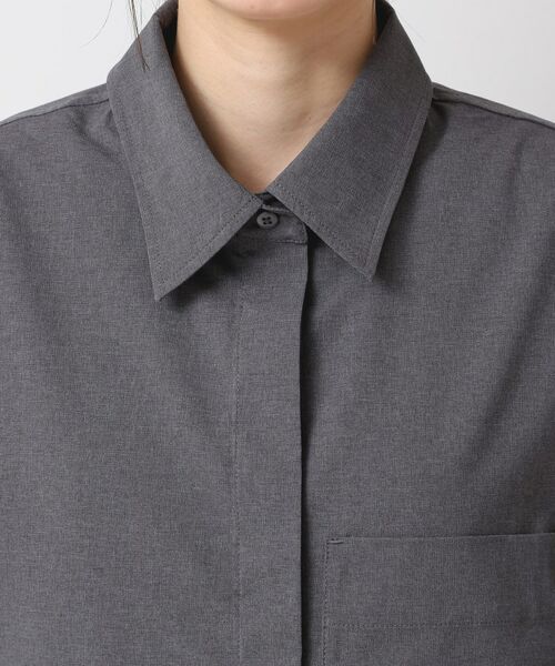 Dessin / デッサン シャツ・ブラウス | 【撥水・セットアップ可能・洗える】ナイロンクロップド丈シャツ | 詳細16