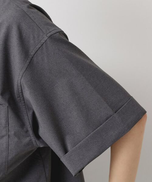 Dessin / デッサン シャツ・ブラウス | 【撥水・セットアップ可能・洗える】ナイロンクロップド丈シャツ | 詳細17