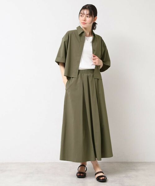 Dessin / デッサン シャツ・ブラウス | 【撥水・セットアップ可能・洗える】ナイロンクロップド丈シャツ | 詳細7