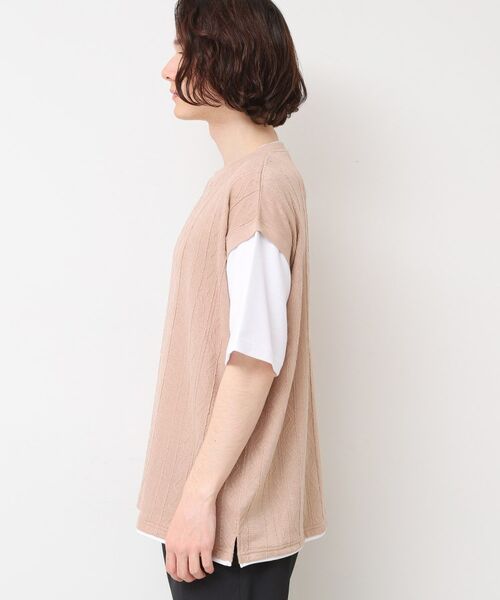 Dessin / デッサン カットソー | 【洗える】ベストレイヤードライクTシャツ | 詳細10