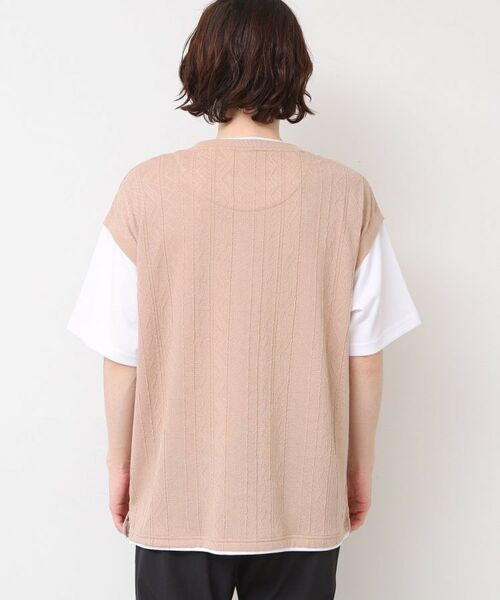 Dessin / デッサン カットソー | 【洗える】ベストレイヤードライクTシャツ | 詳細11