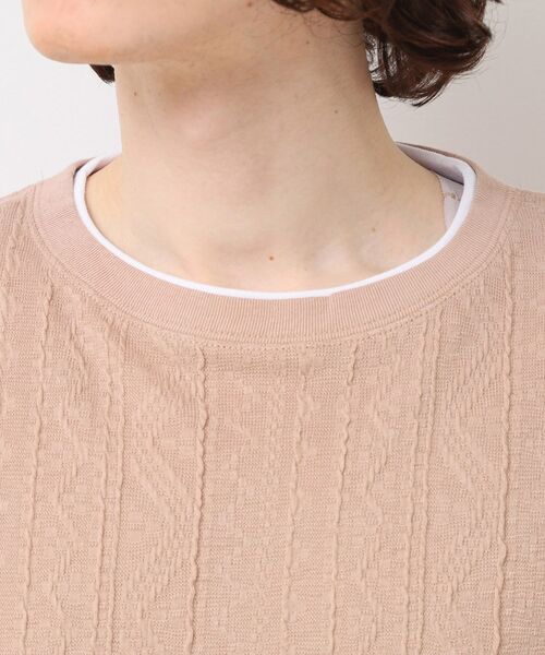 Dessin / デッサン カットソー | 【洗える】ベストレイヤードライクTシャツ | 詳細12