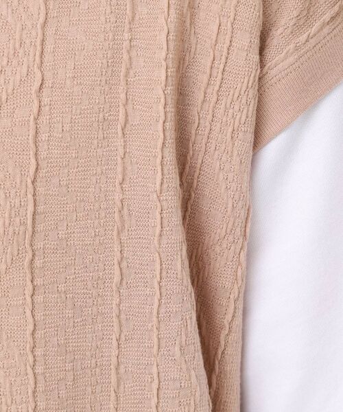 Dessin / デッサン カットソー | 【洗える】ベストレイヤードライクTシャツ | 詳細4