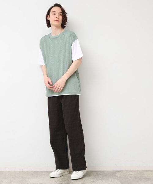 Dessin / デッサン カットソー | 【洗える】ベストレイヤードライクTシャツ | 詳細6