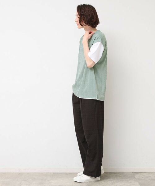 Dessin / デッサン カットソー | 【洗える】ベストレイヤードライクTシャツ | 詳細7