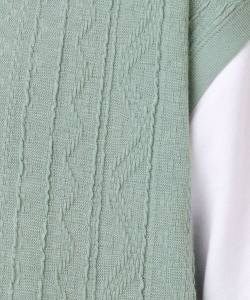 Dessin / デッサン カットソー | 【洗える】ベストレイヤードライクTシャツ | 詳細8