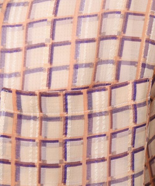 Dessin / デッサン シャツ・ブラウス | 【洗える】オーガンジーチェックシャツ | 詳細4