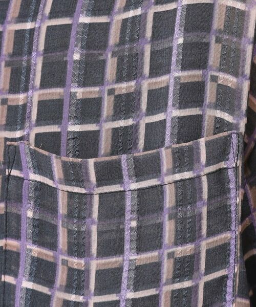 Dessin / デッサン シャツ・ブラウス | 【洗える】オーガンジーチェックシャツ | 詳細8