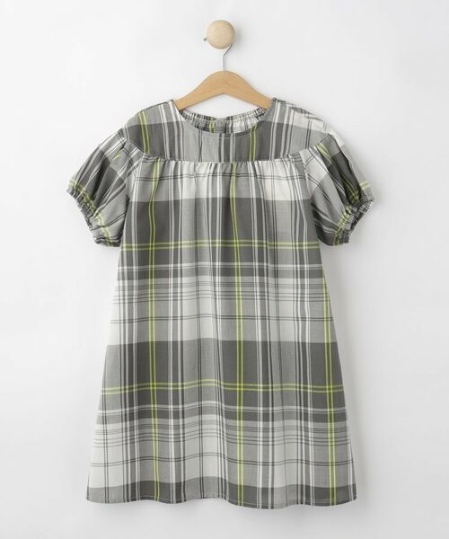 Dessin / デッサン ロング・マキシ丈ワンピース | 【リンクコーデ】ガーゼチェックチュニックワンピース | 詳細1