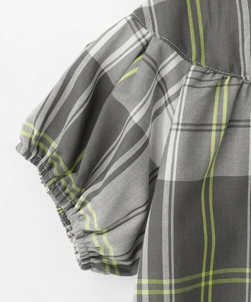 Dessin / デッサン ロング・マキシ丈ワンピース | 【リンクコーデ】ガーゼチェックチュニックワンピース | 詳細4