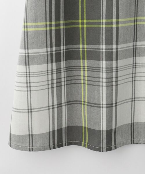 Dessin / デッサン ロング・マキシ丈ワンピース | 【リンクコーデ】ガーゼチェックチュニックワンピース | 詳細5