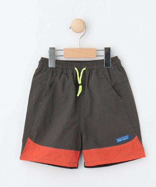 Dessin / デッサン ショート・ハーフ・半端丈パンツ | 【ウエストゴム・洗える】ナイロンワッシャーショートパンツ(チャコールグレー(014))